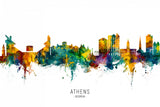 Athens Georgia Skyline Poster och Canvastavla