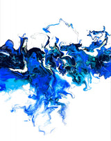 Colorful White Wave 2 Poster och Canvastavla