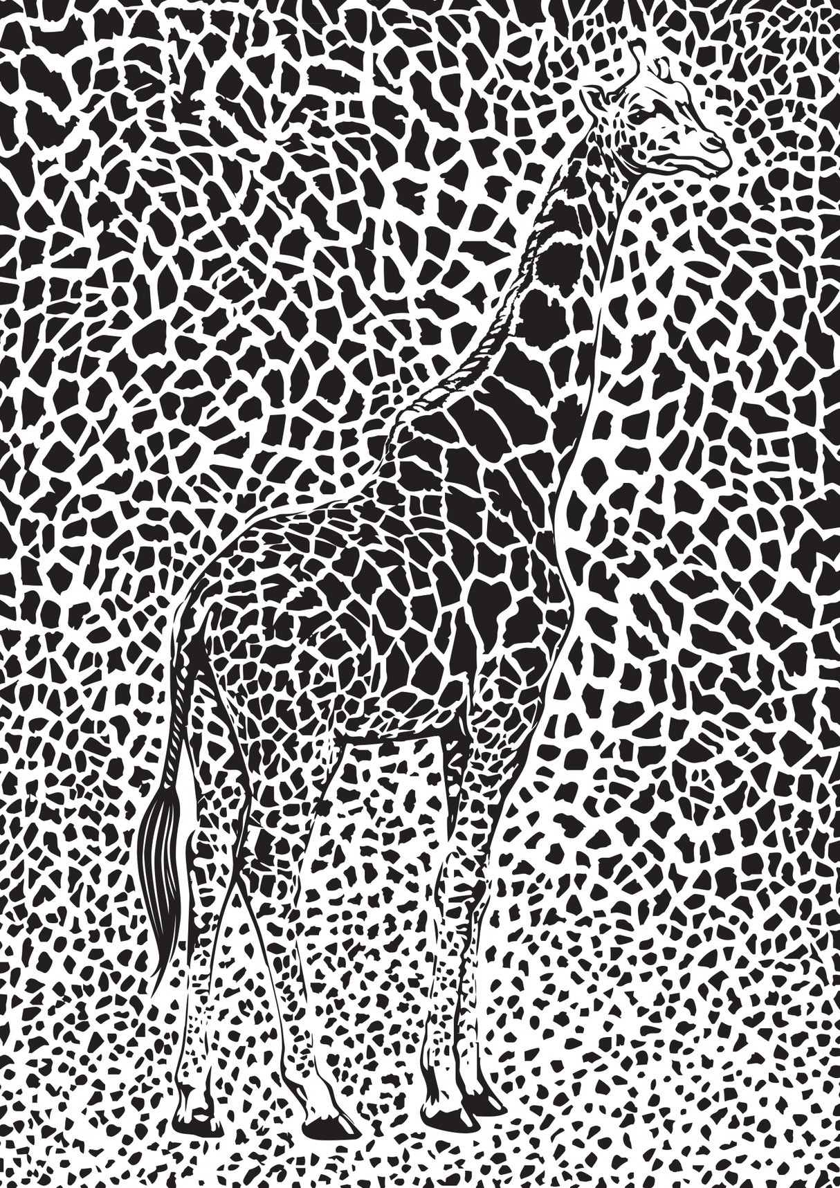 The Majestic Giraffe Poster och Canvastavla
