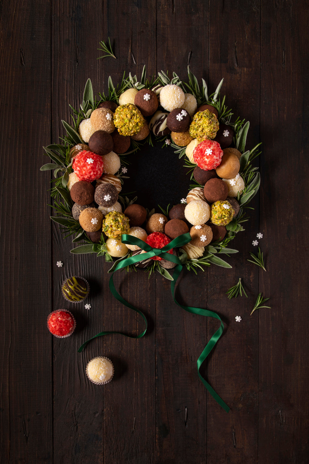 Truffles Christmas wreath Poster och Canvastavla