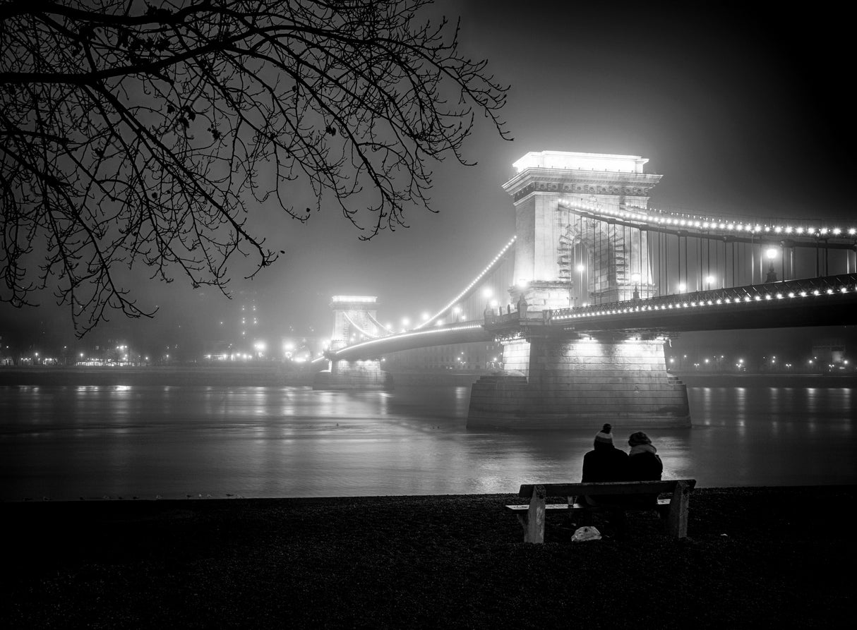 Foggy Night Poster och Canvastavla