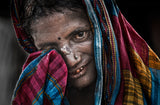 Woman at the Kumbh Mela - Prayagraj - India Poster och Canvastavla