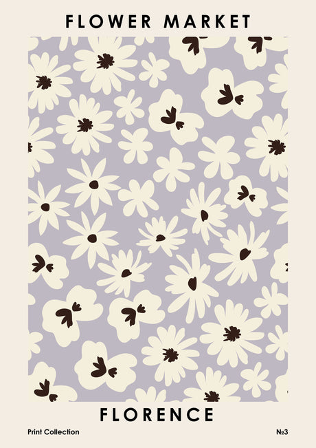 Flower Market Florence poster