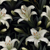 Dark Floral 2 Poster och Canvastavla
