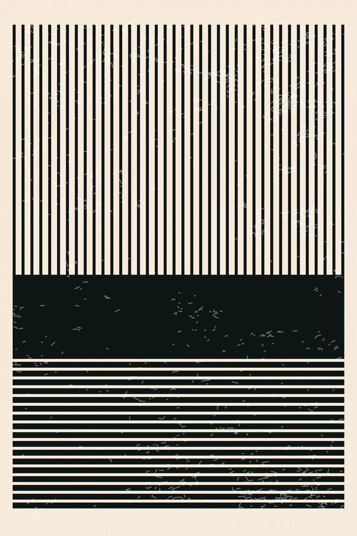 Black and White Minimal Series #4 Poster och Canvastavla