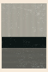 Black and White Minimal Series #4 Poster och Canvastavla