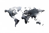 WORLD MAP Watercolor Poster och Canvastavla
