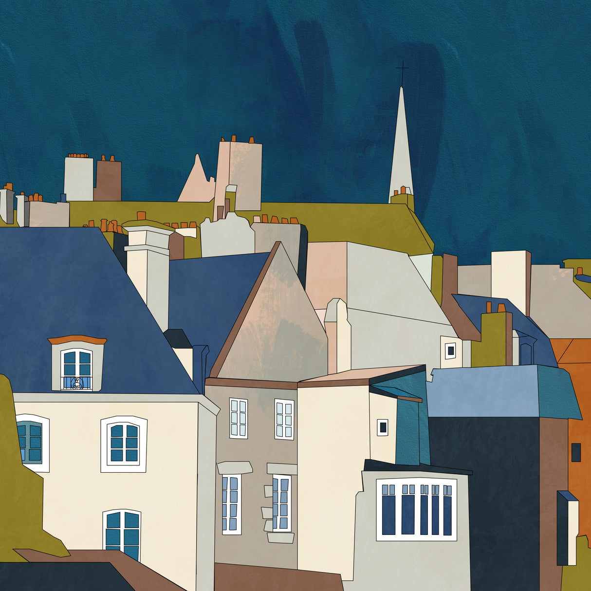 Saint Malo Kopie Poster och Canvastavla