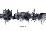 Annecy France Skyline Poster och Canvastavla