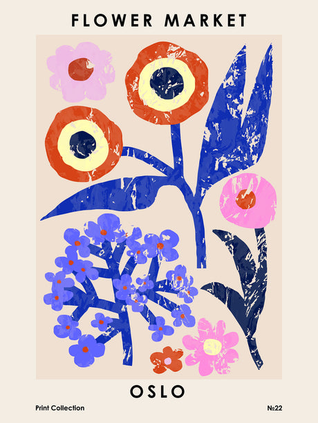 Flower Market. Oslo poster
