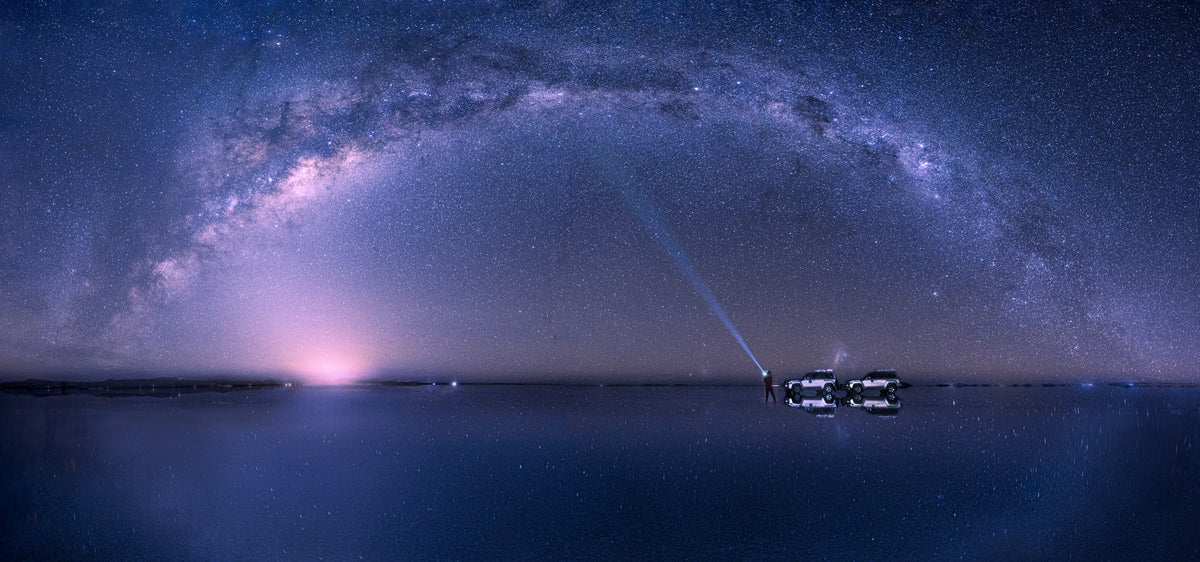 Lighting the Milky Way with magic power Poster och Canvastavla