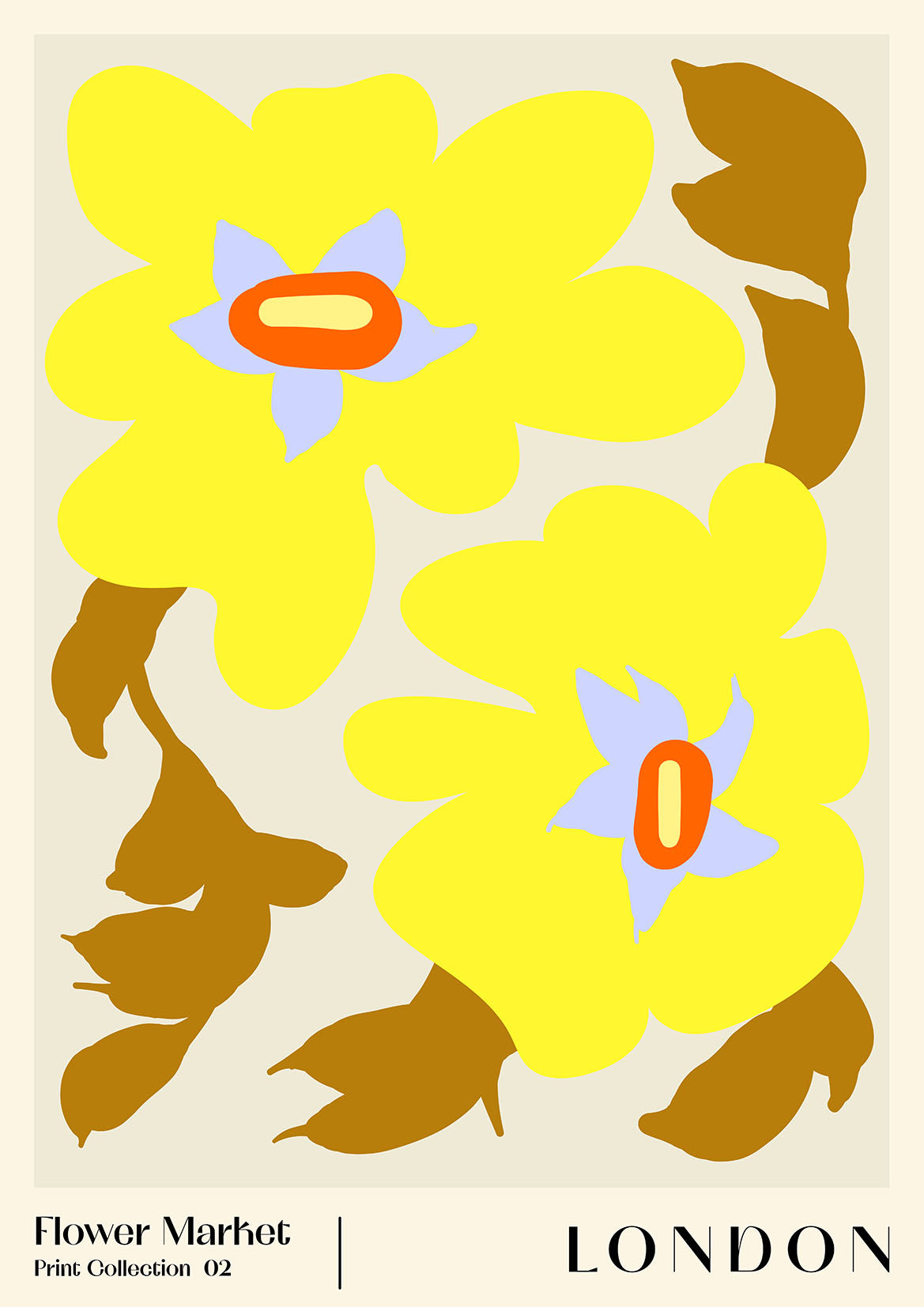 Flower Market. London poster