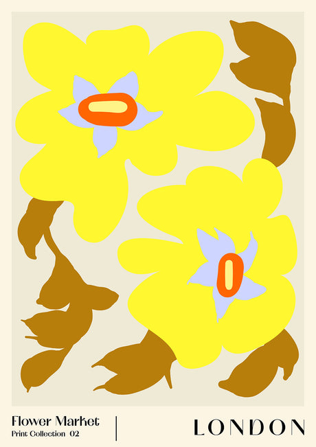 Flower Market. London poster