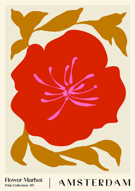 Flower Market. Amsterdam poster