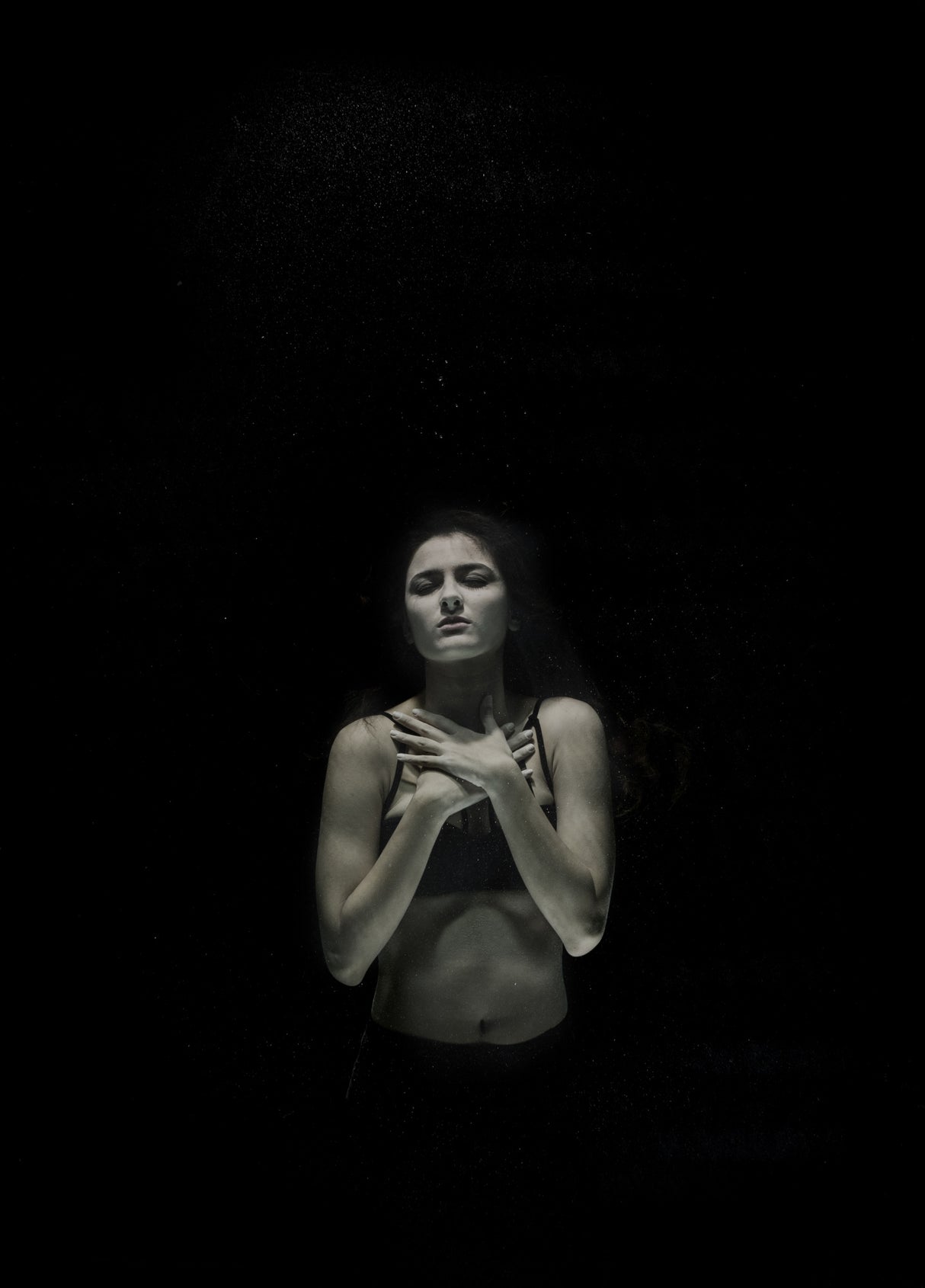 underwater artistic portrait shooting Poster och Canvastavla