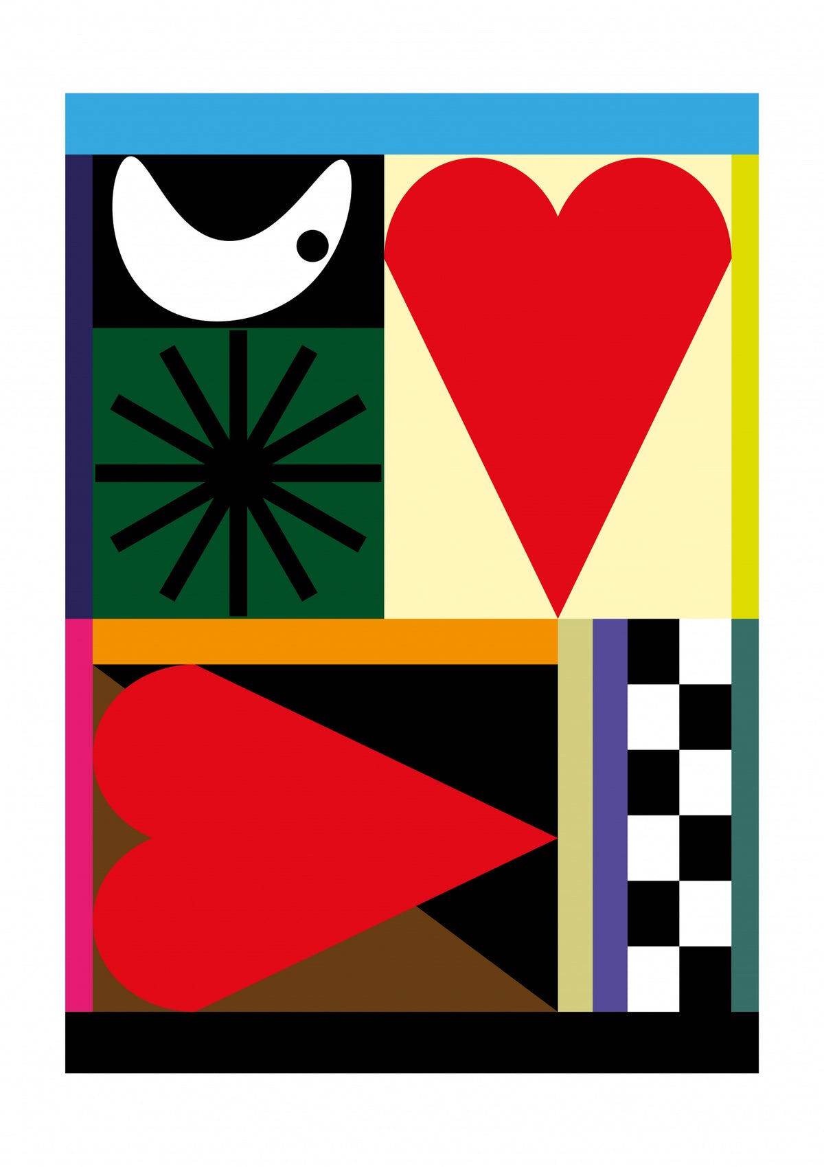 A Game Of Hearts Poster och Canvastavla