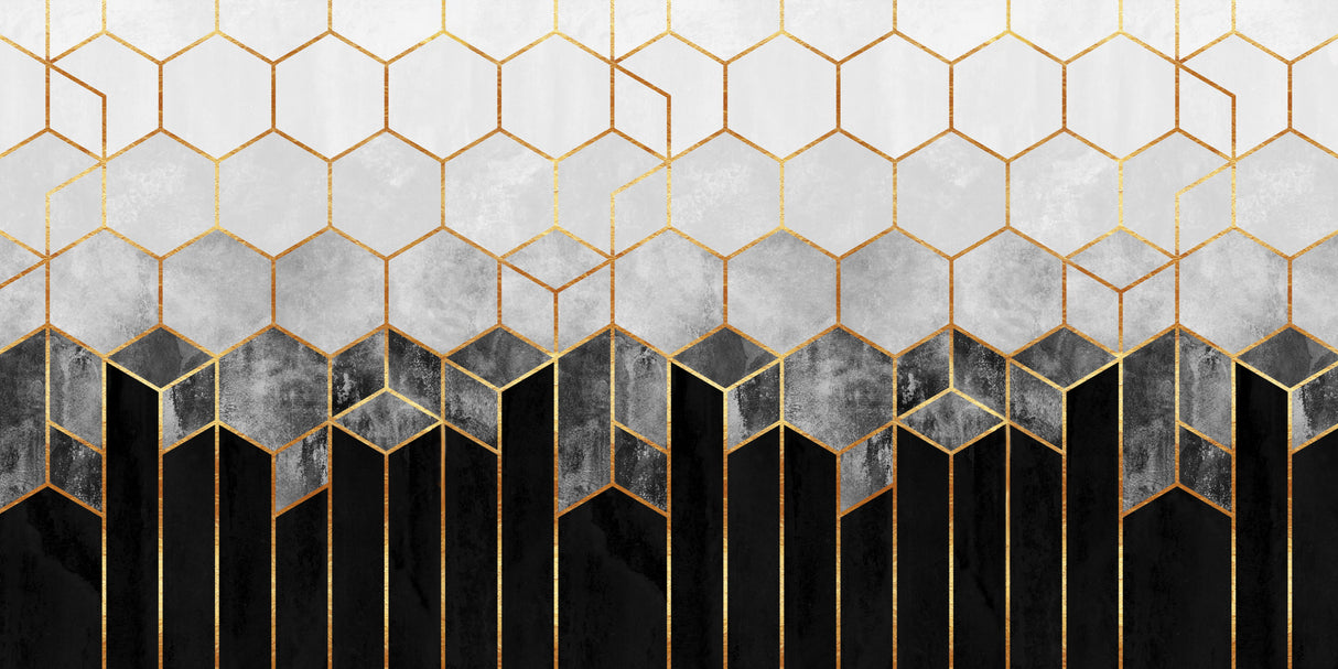 Soft Blue Gradient Cubes Poster och Canvastavla