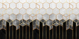 Soft Blue Gradient Cubes Poster och Canvastavla