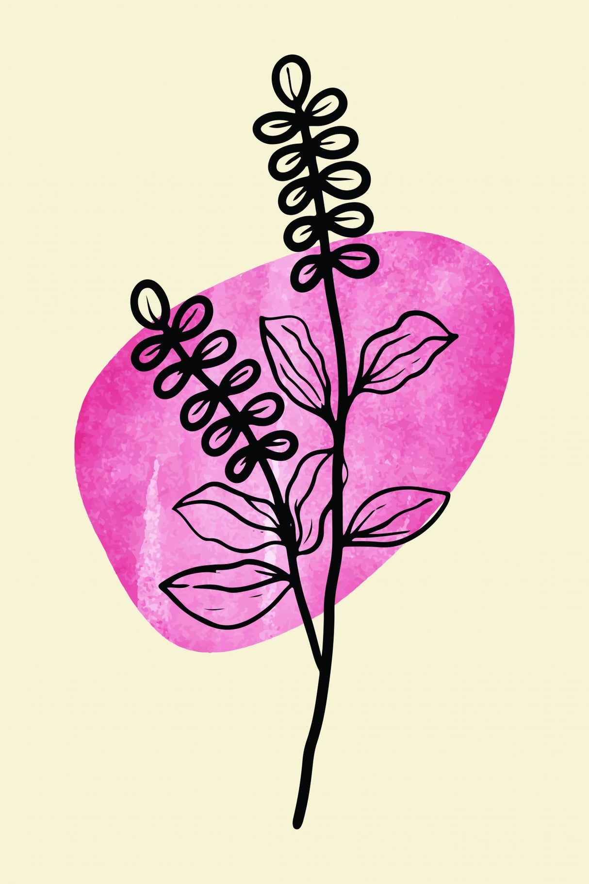 Minimal Flower Expression #2 Poster och Canvastavla