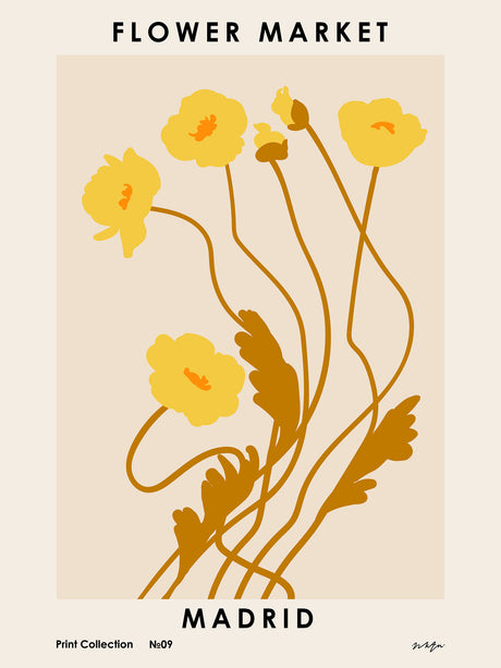 Flower Market. Madrid poster