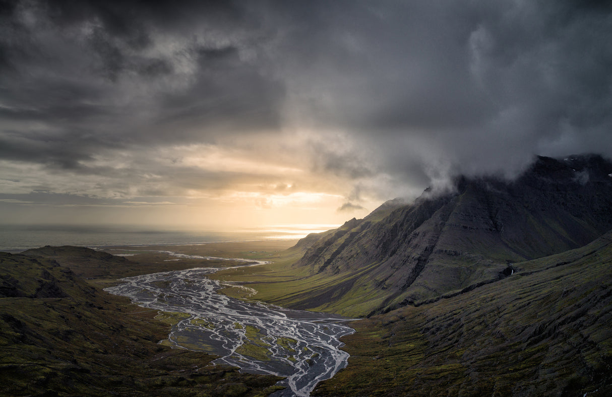 Vatnajokull Region in Southeast of Iceland Poster och Canvastavla