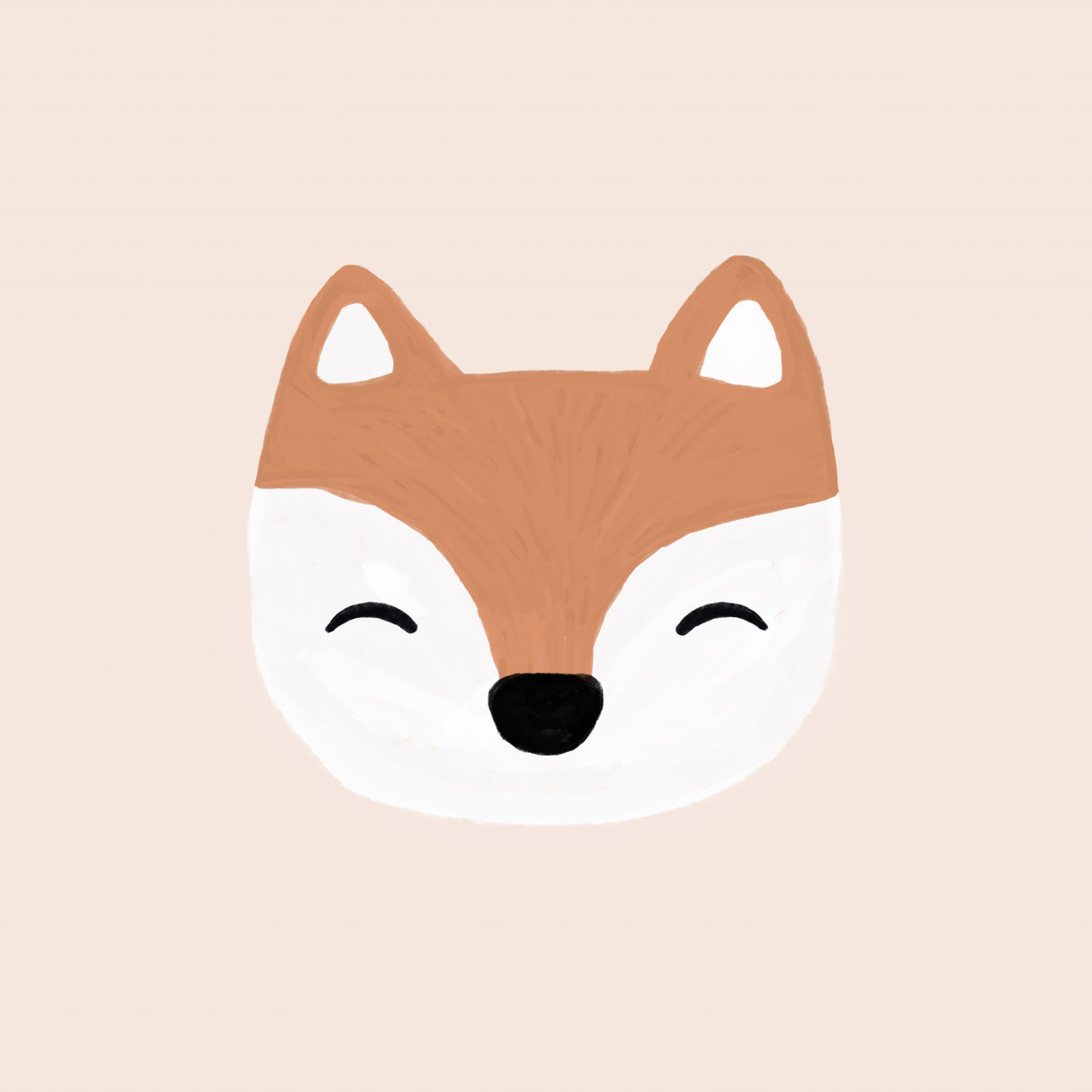 Blush Fox Poster och Canvastavla