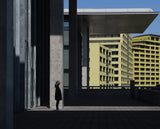 The girl exists only between urban layers Poster och Canvastavla