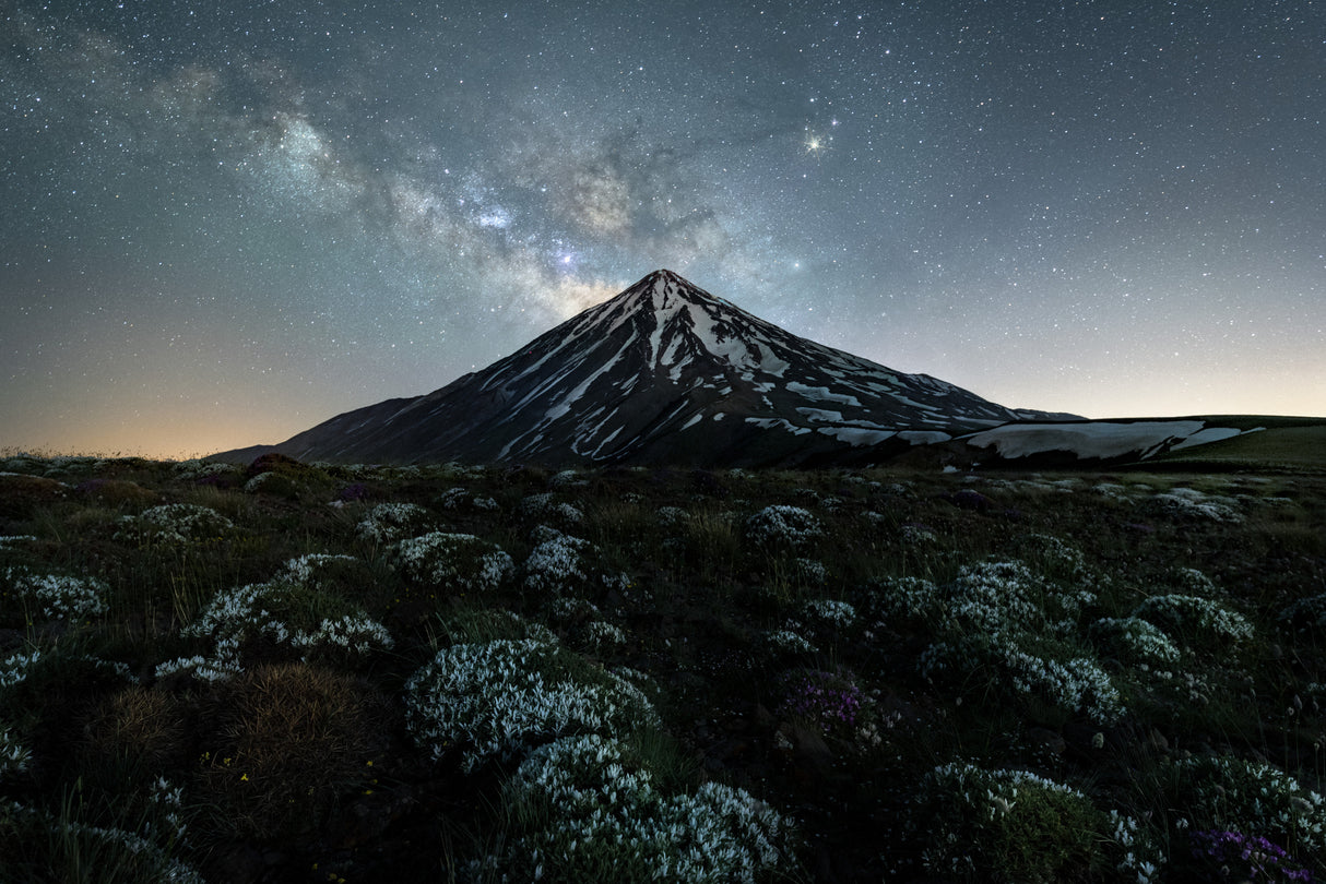 Dark horse and Damavand Poster och Canvastavla