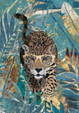 Nyfiken jaguar i regnskogen poster