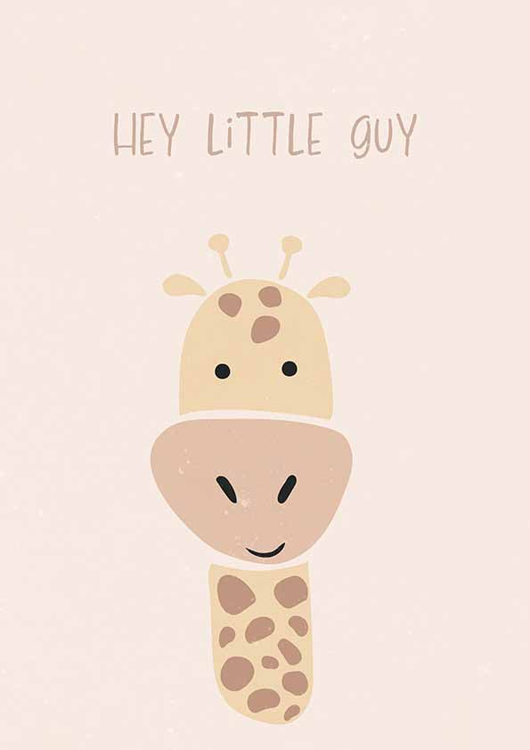 Giraff barnkammare tryck barnposter