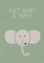 Elefant barnkammare tryck poster