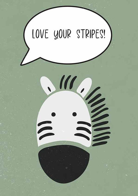 Zebra barnkammare tryck poster