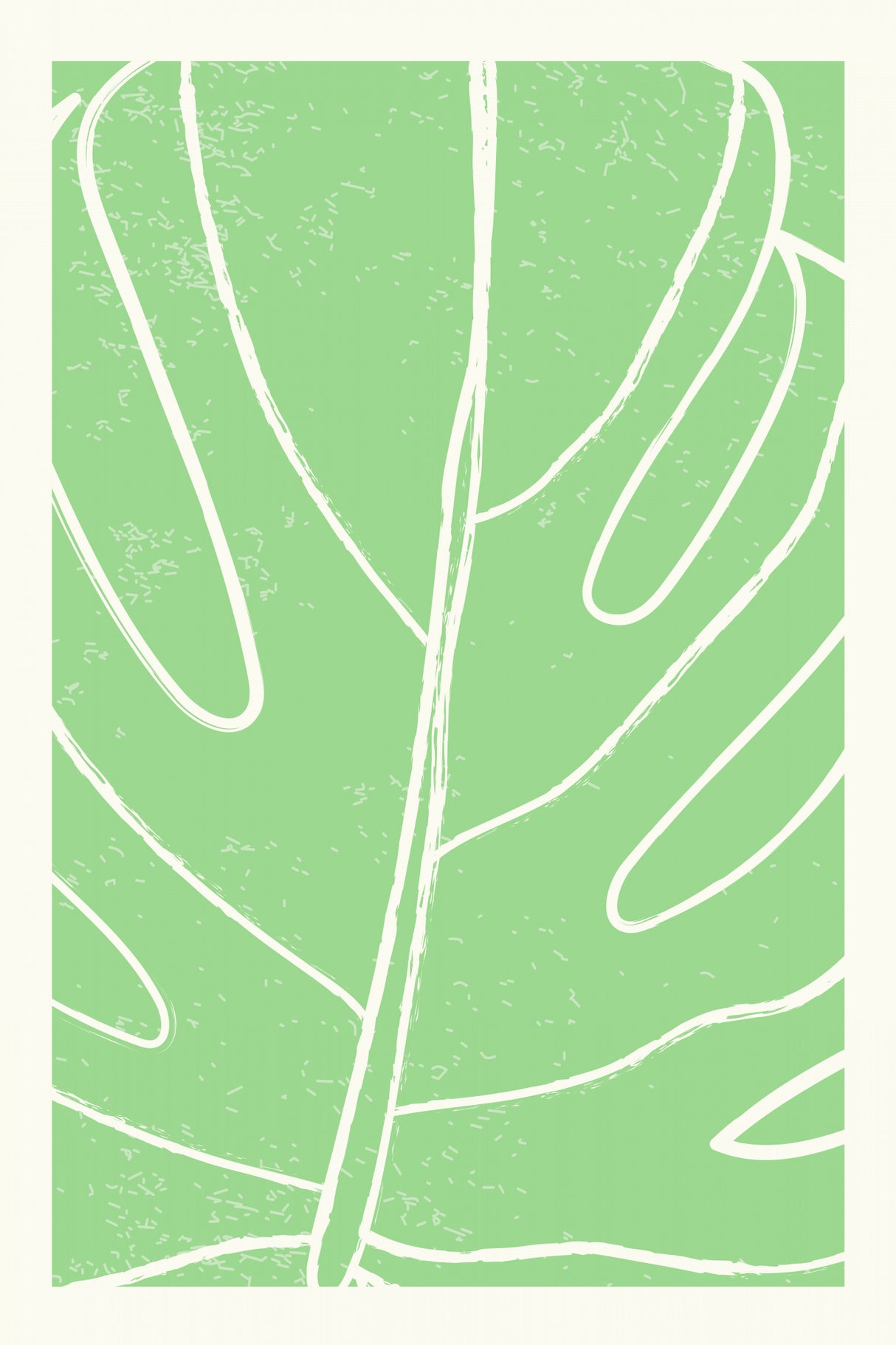 Minimal Monstera Collection #1 Poster och Canvastavla