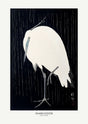 Egret In The Rain poster