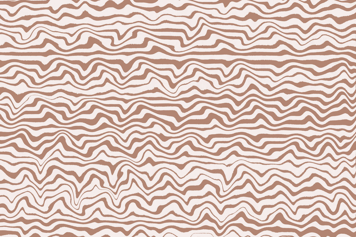 Shaky Beige Lines Square Poster och Canvastavla