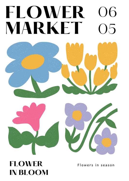 Flower market poster f poster
