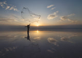 fishing in the lake Poster och Canvastavla