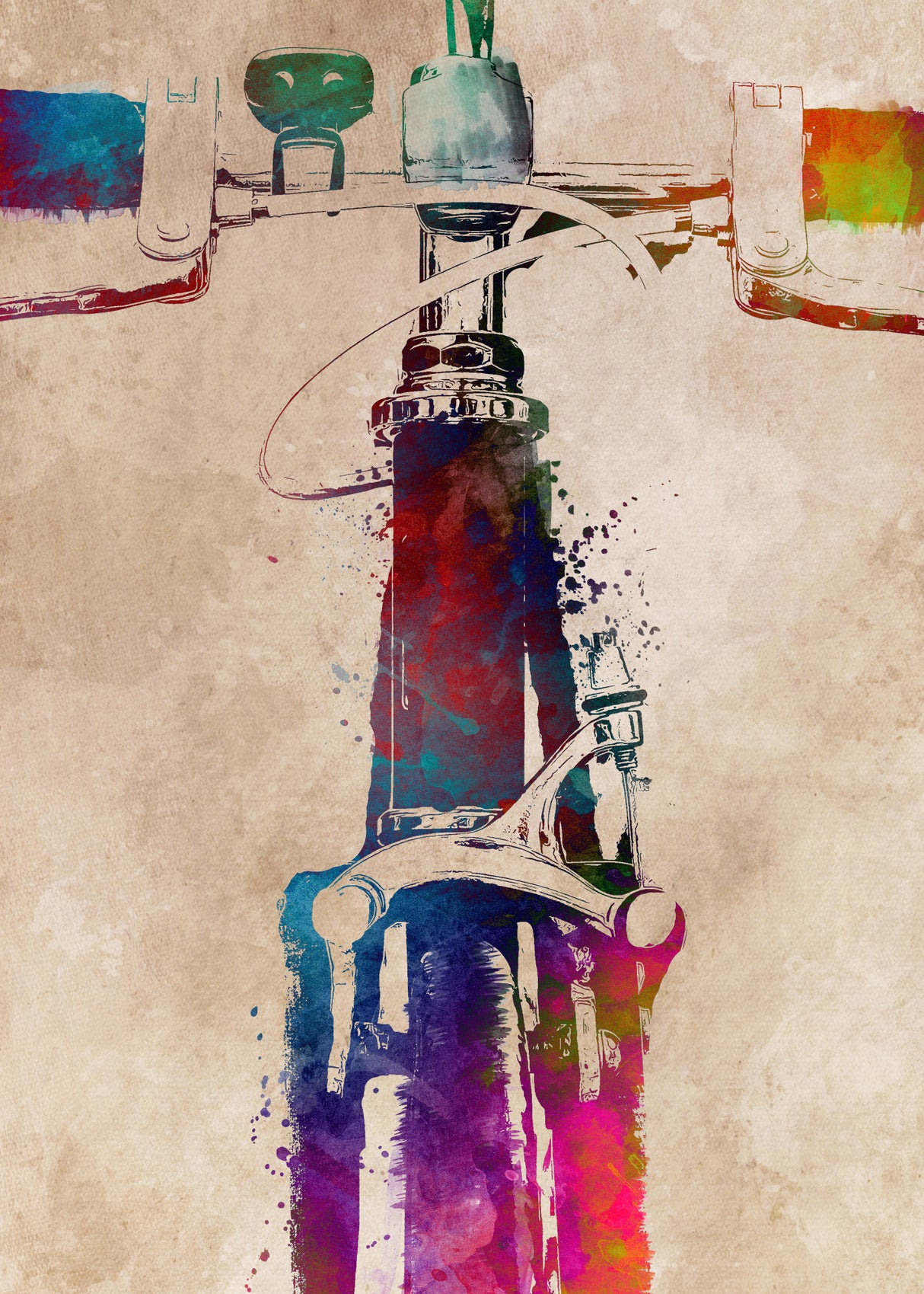 Cycling sport art 11 Poster och Canvastavla