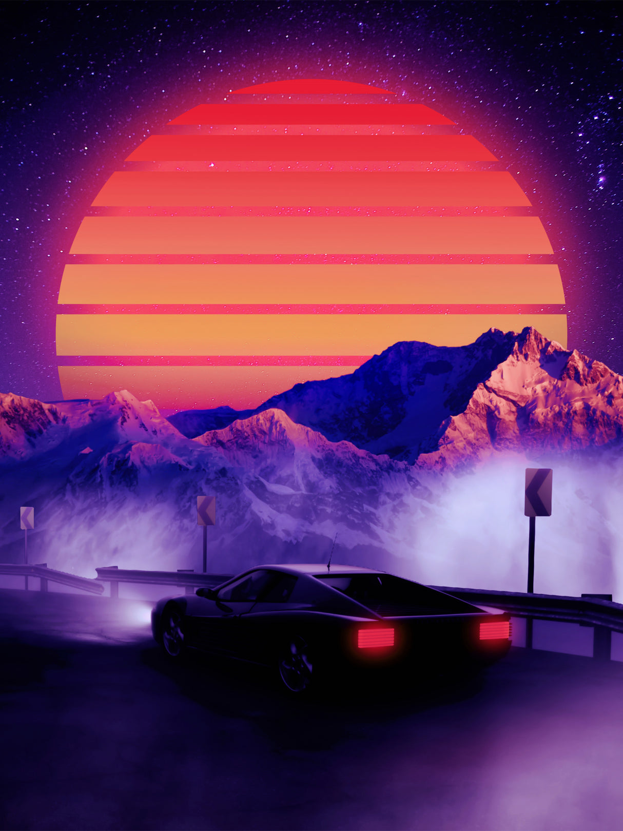 Retro Synth Poster och Canvastavla