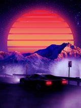 Retro Synth Poster och Canvastavla