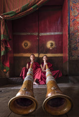 BHUTAN, PARO DZONG MONASTERY-83367 Poster och Canvastavla