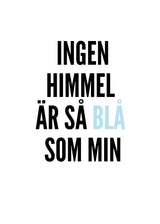 Malmö FF - Ingen himmel är så blå som min Poster 2 Min Poster