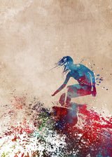 Surfer sport art Poster och Canvastavla