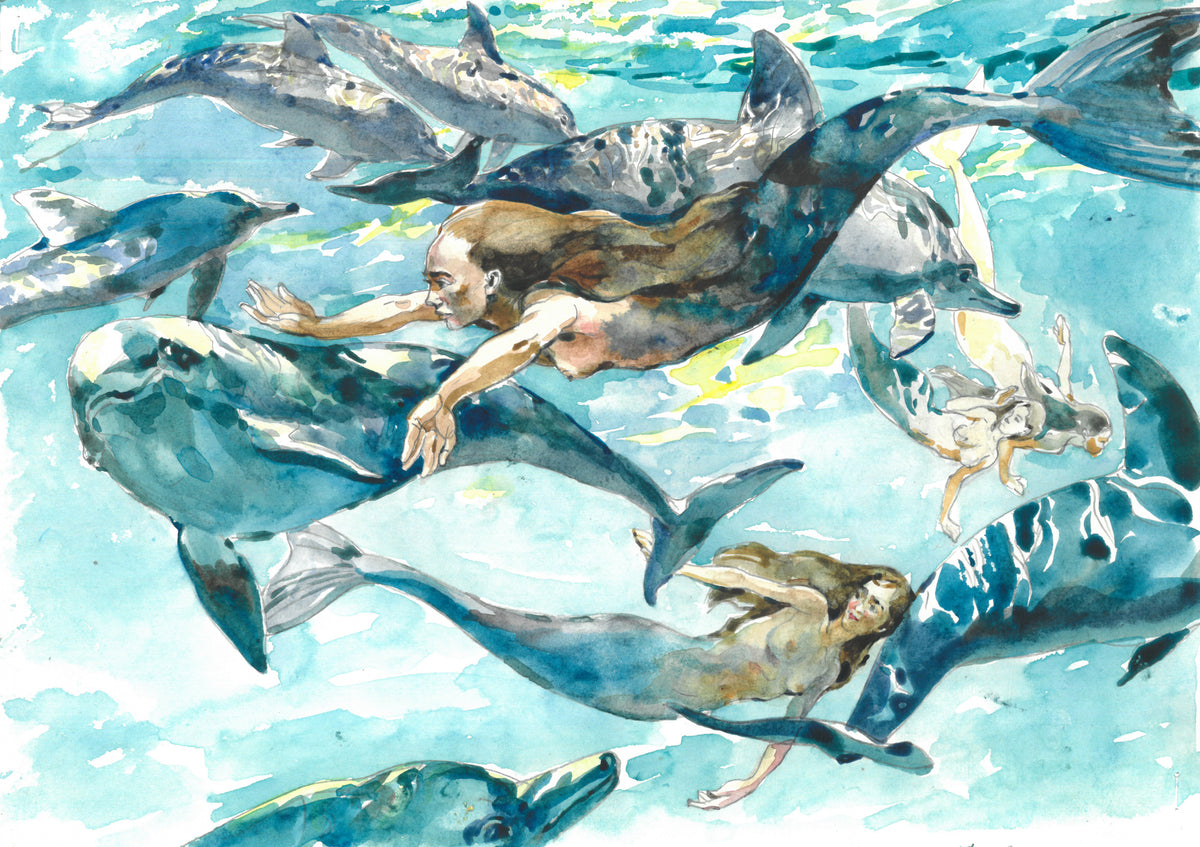 Mermaid Poster och Canvastavla