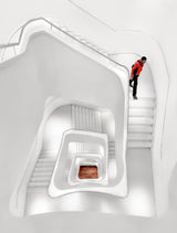 White Stairs Poster och Canvastavla