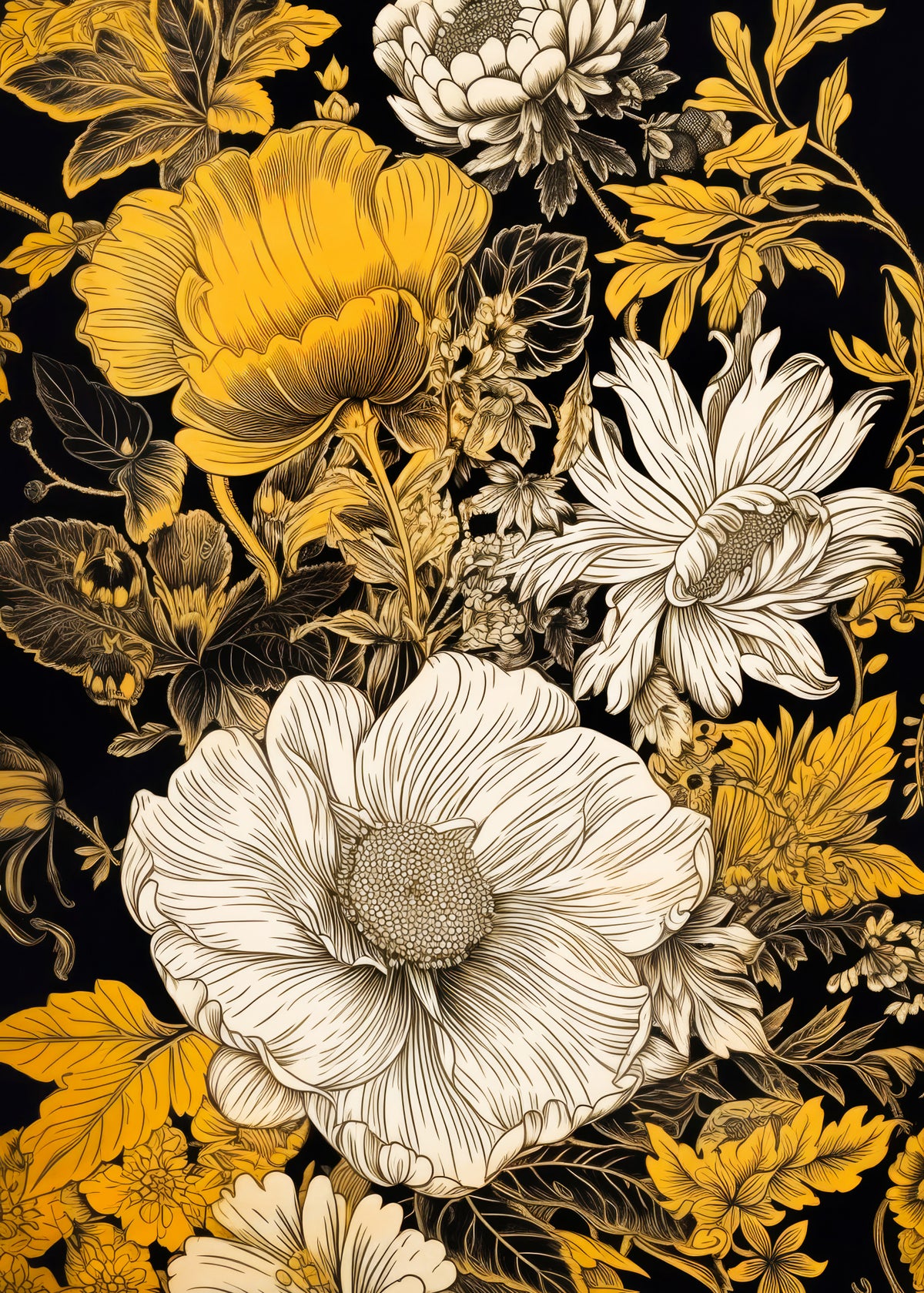 Flowers plant art 1 Poster och Canvastavla