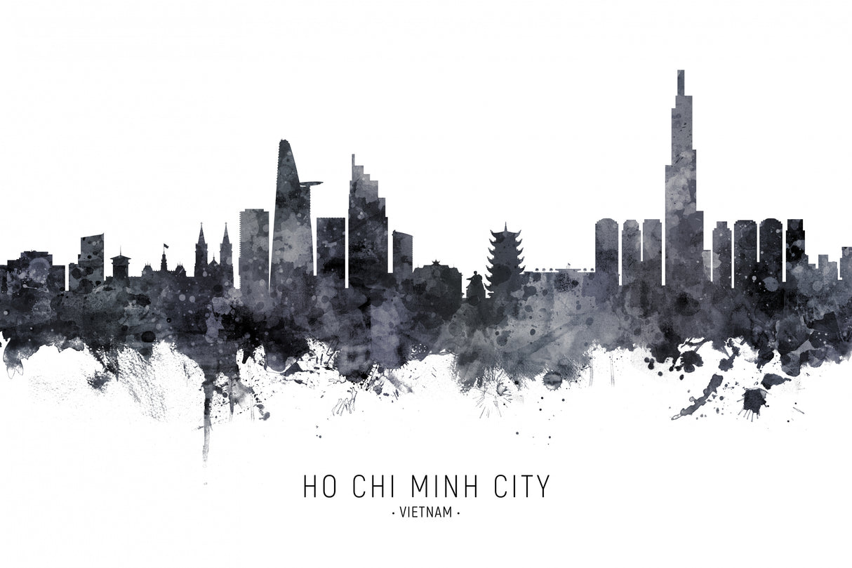 Ho Chi Minh City Vietnam Skyline Poster och Canvastavla