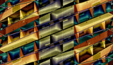 balconies in abstract Poster och Canvastavla