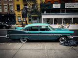 Turquoise Car Poster och Canvastavla