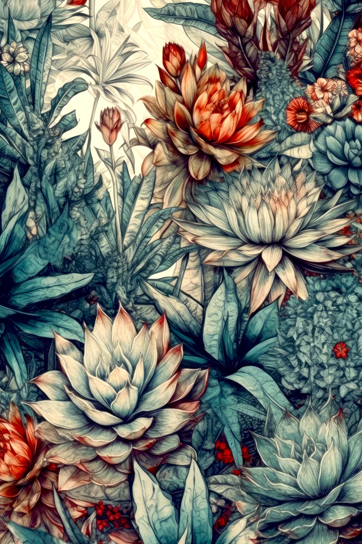 Succulents and cactus 5 Poster och Canvastavla